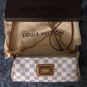 Authentic 100% LV Damier Azur Eva Clutch